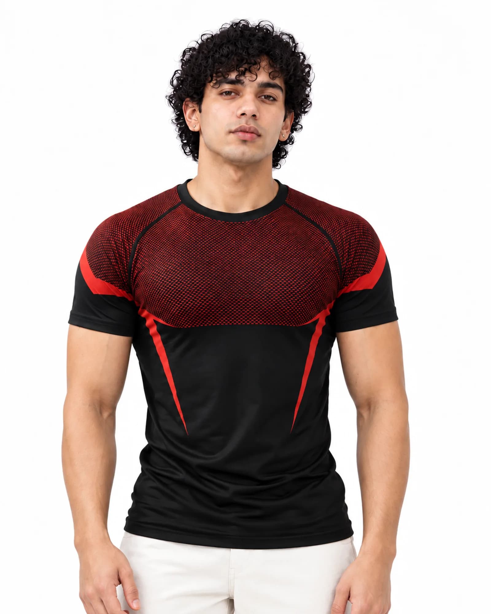 Apex Compression Tee in Red