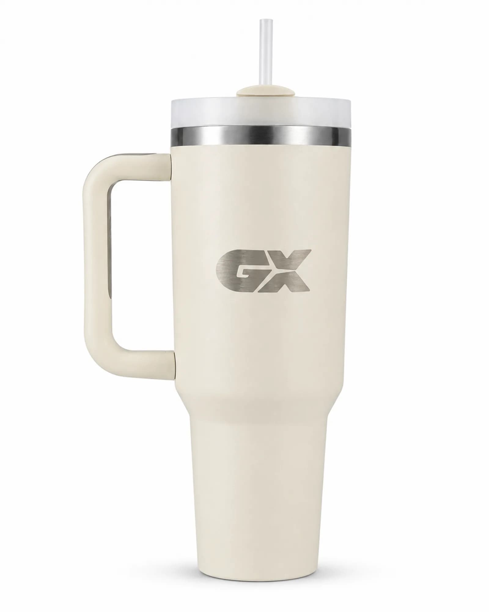 GX Handled Tumbler in White in White