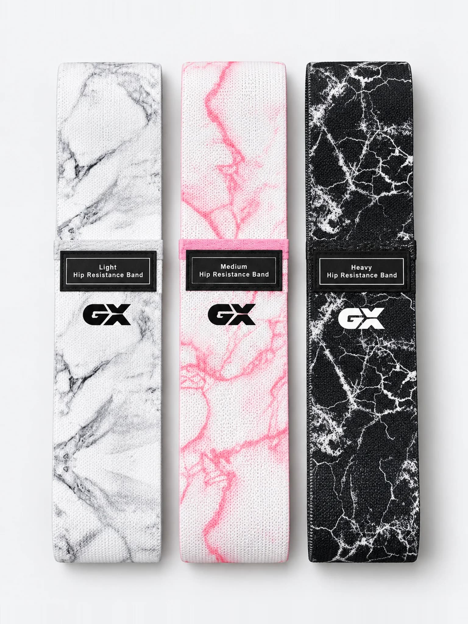 Resistance Band Set in Marble Pink