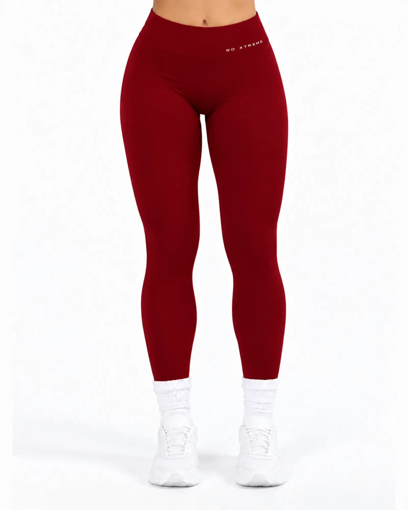 Sculpt Full-Length Leggings in Maroon